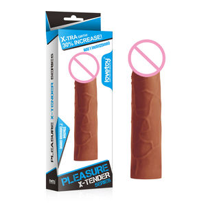 Benutzer definiertes Logo Sexspielzeug Frau Erwachsene Weibliche Masturbation Lovetoy Verlängerung hülse Silikon Dildo <span class=keywords><strong>Penis</strong></span> - Product Image 5