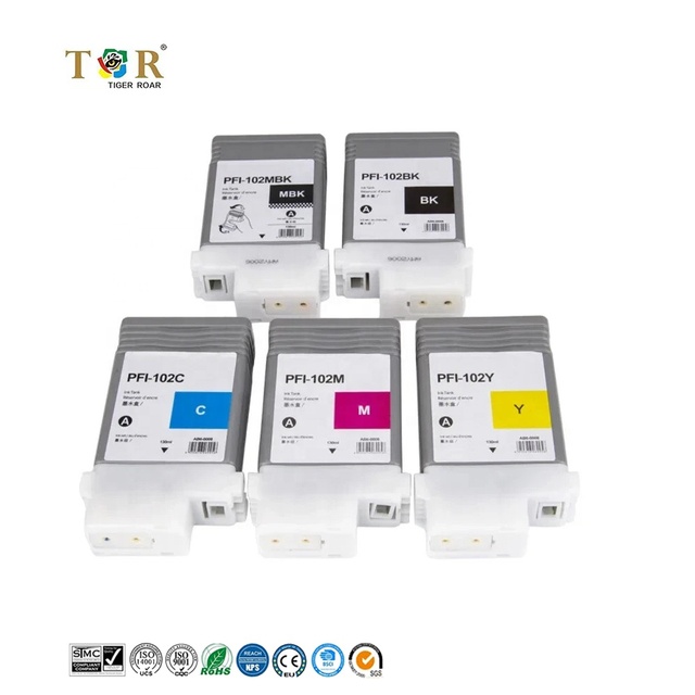 for Canon PFI-102 Ink Cartridges for Canon imagePROGRAF IPF500 IPF600 IPF610 IPF650 IPF700 Printer Compatible Ink Cartridges