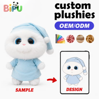 BIPU OEM ODM Fabricant de jouets en peluche personnalisés super doux en forme de lapin, animaux en peluche en tissu polyester et coton PP, anti-stress
