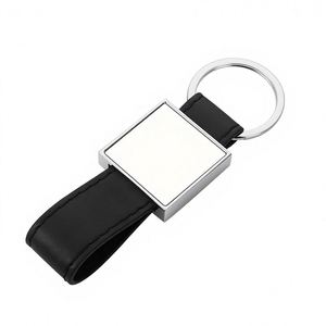 Blank Pu <b>Leather</b> <b>Keychain</b> Custom Logo Diy Letters <b>Keychain</b> Holder Custom Logo Solid Color <b>Leather</b> Car <b>Keychain</b> - Product Image 3
