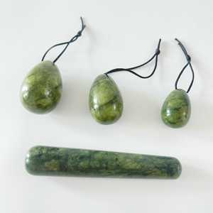 Œuf et bâtonnet de jade Xiuyan blanc naturel pour le resserrement vaginal pour femmes - Product Image 6