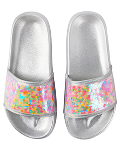 The Children's Place Girls' Open Toe Summer Synthetic Flat <b>Sandals</b> Rose Gold 11 Toddler Genuine Leather Lining EVA Outsole - Product Image 1