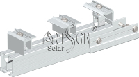 Nouvelle pince de fixation intermédiaire pour panneau solaire, fixation rapide de module photovoltaïque, pince de fixation intermédiaire réglable, pinces solaires