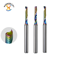 Warrior's One Flûte 3.175mm Carbure End Mill O Flute CNC Router Bits Spiral Cut Fraise Custom ODM/OEM Support