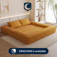 Zenmoon Canapé-lit compressé monoplace en tissu, double usage, pour appartement et entrepôt, modèle d'exportation, vente en gros pour le commerce transfrontalier
