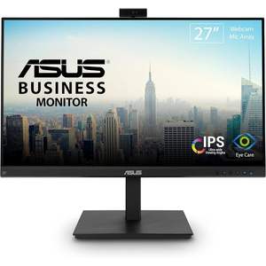 Moniteur de vidéoconférence ASUS 27 pouces mat 16:9 BE279QSK Full HD IPS avec webcam 2MP intégrée, microphone et haut-parleurs - Product Image 6