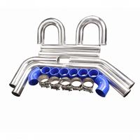 Kit de tuyauterie en U universel de 3 "en aluminium pour refroidisseur intermédiaire avec coupleur et pinces en T