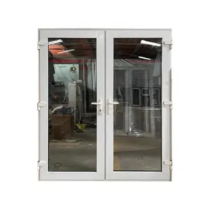Secured hurricane impact exterior/front pvc casement doors replacement for sale