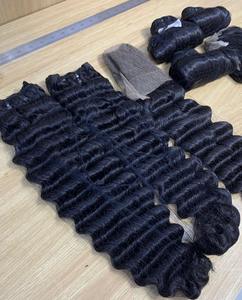 Extensions de cheveux Remy vierges non traitées, qualité supérieure, cuticules alignées, cheveux birmans bouclés naturels, ondulation profonde personnalisée - Product Image 3