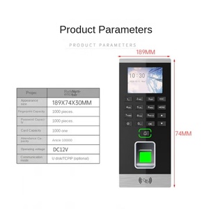 Hotel Lobby Office <strong>Fingerprint</strong> Password <strong>Card</strong> Attendance Indoor/Outdoor <strong>Access</strong> <strong>Control</strong> Machine Waterproof ABS for Indoor Outdoor - Product Image 4