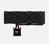 Refroidisseur d'eau pour processeur sans ventilateur Lian Li HydroShift II LCD-S 360 TL, montage latéral, Turbe pour PC de jeu, écran LCD, refroidisseur d'eau pour processeur Aio
