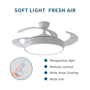 พัดลมติดเพดานสไตล์ยุโรปโบราณพร้อมไฟสลัวและรีโมทควบคุมแสงในอาคารทันสมัย - Product Image 3