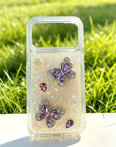 Funda Transparente para Teléfono con Diseño de Goteo de Resina Epoxi y Acrílico TPU, Carcasa Antirrayas con Lentejuelas Brillantes para <span class=keywords><strong>ZTE</strong></span> <span class=keywords><strong>Blade</strong></span> V80 Max/<span class=keywords><strong>Blade</strong></span> A36/A56 - Product Image 3