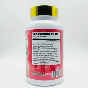 Cápsulas DUOZI Supreme Curve 60 Fórmula Avanzada para Mujeres con Extracto de Horny Goat Weed, Maca, Tongkat Ali y Saw Palmetto - Product Image 5
