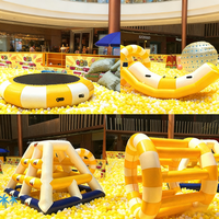 Trampoline aquatique gonflable Plateforme flottante Saut à l'élastique Zone de natation pour enfants Adultes Matériel PVC commercial 100-500 kg