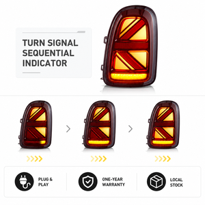 Feux arrière LED complets VLAND avec clignotants séquentiels dynamiques pour BMW <span class=keywords><strong>Mini</strong></span> <span class=keywords><strong>Countryman</strong></span> F60 2017-<span class=keywords><strong>2023</strong></span> - Product Image 3