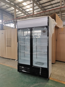 Congélateur vertical à porte vitrée pour boissons, grande capacité 1000L, commercial, Pepsi - Product Image 5