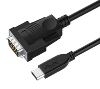 Cable Serial USB Tipo-C a DB9 Macho RS232 con Blindaje de PVC y Chip PL2303