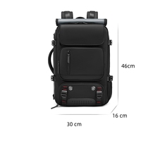 Nouveau sac à dos de voyage de grande capacité à logo personnalisé avec intercalaire pour ordinateur portable de 16 pouces en polyester Port de charge USB mâle