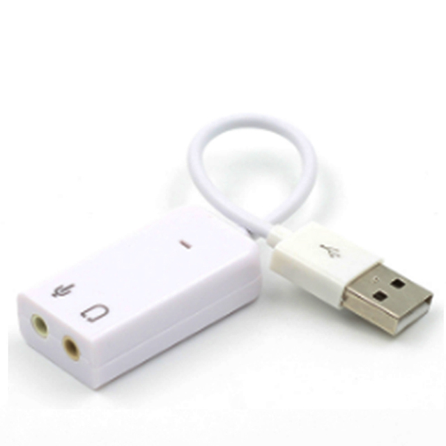 Hot Sale USB2.0 Virtual 7.1 Channel With 3D External USB Sound Card Adapter for Android
