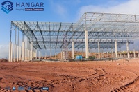 Componentes de Estructura Prefabricada Resistentes a la Carga de Nieve, Puerta Corredera Eléctrica de Gran Tamaño para la Construcción de Hangares de Aviones