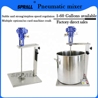 SPALL colle encre peinture Pigments émulsifiant agitateurs agitateur industriel pneumatique mélangeur Machine vitesse réglable 50G produits chimiques
