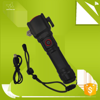 Marteau de sécurité rechargeable torche LED lumière évasion sauvetage voiture lampe de secours lampe de poche extérieure torche