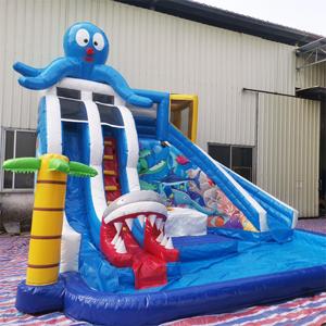 Thương mại công viên nước Inflatable thư bị trả lại bạch tuộc trả lại hồ bơi trượt nước thư bị trả lại trượt với hồ bơi - Product Image 3