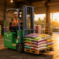 Chariot élévateur électrique autoporté de 1,5 tonne avec batterie au lithium, capacité de 1500 kg, cabine fermée, pour entrepôt, usine de fabrication, silencieux, zéro émission