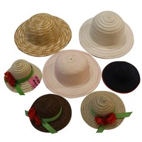 V Mini chapeau de paille de décoration mignonne bon marché