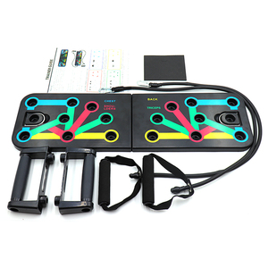 Upper Body Training Portable Detachable <strong>Push</strong> <strong>up</strong> <strong>Board</strong> with Resistance Bands - Product Image 2