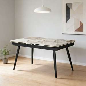 <span class=keywords><strong>Table</strong></span> à manger <span class=keywords><strong>extensible</strong></span> en céramique moderne, meubles pour hôpital, hôtel, école, extérieur, maison, avec pieds en métal - Product Image 3