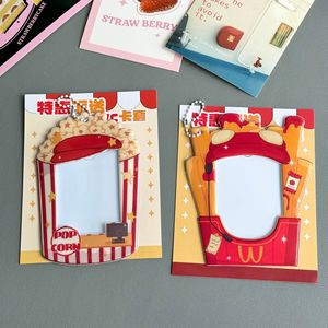 Design créatif puces en PVC porte-cartes <span class=keywords><strong>pop</strong></span>-<span class=keywords><strong>corn</strong></span> KPOP Idol 3 pouces étui à cartes photo sac pendentifs - Product Image 3