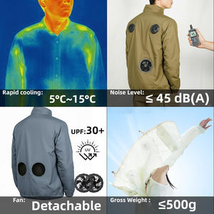 Nuova Giacca Estiva Ricaricabile con Ventilatore per Lavoratori, Traspirante e Lavabile, Vendita all'Ingrosso - Product Image 2