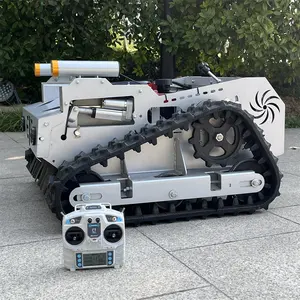 550mm Controle Remoto Crawler Lawn Mower Elétrico Inteligente Snow Plow Robot Lawn Mower Para Venda