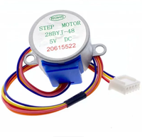 Papan Penggerak Motor Stepper Biru ULN2003 + Motor Stepper Empat Fase Lima Kawat 5V, Kit Modul Penggerak Motor Stepper