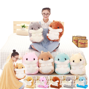 Couverture d'oreiller ours en peluche super douce poupée en peluche chauffe-mains voiture <span class=keywords><strong>coussin</strong></span> à double usage climatisation couette cadeaux de vacances - Product Image 1