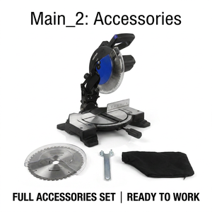 Sierra <span class=keywords><strong>Ingletadora</strong></span> Compuesta CARTVOX CT255-4D de 1800W y 10 Pulgadas, 4800 RPM, Cortadora Profesional para Madera, Aluminio y PVC, Muestra Disponible, Lista para Enviar - Product Image 2