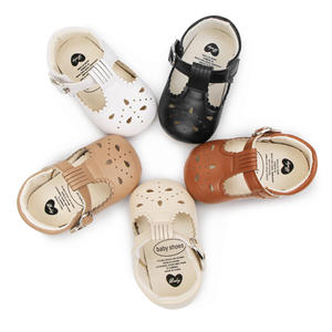 Kleinkinder erste Wandersohle weiche Sohlen Baby-Laufschuhe 0-1 Jahre alt Neugeborenes Baby-Schuhe Leder-Baby-Schuhe - Product Image 3