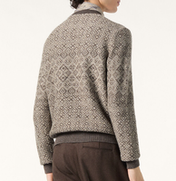 Pull Jacquard Fair Isle d'hiver à col rond, anti-rétrécissement, respirant, 100% cachemire