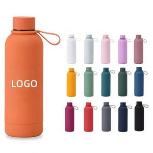 Bouteille d'eau hydrogénée en acier inoxydable à double paroi isolée sous vide avec poignée, personnalisable avec logo, promotionnelle et très vendue - Product Image 1