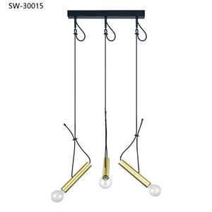 Lámpara Colgante Pequeña de Estilo Nórdico con Dos Portalámparas, Minimalista Posmoderna, de Línea Larga, para Dormitorio o Bar de Restaurante - Product Image 6