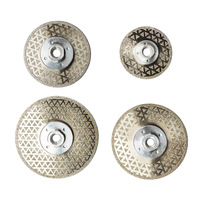 M14 processus de galvanoplastie à bride diamant double face ciel étoilé disque de meulage marbre carrelage pierre disque de coupe
