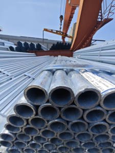 צינור פלדה עגול מגולוון, תקן ASTM, JIS, SABS, לבנייה, חממות ירקות וייצור רהיטים - Product Image 2