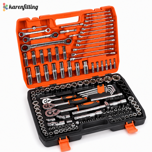 Ensemble d'outils à cliquet complet KAILUN de 151 pièces avec étui rigide pour l'entretien des vélos, des motos et des véhicules (matériau CR-V) - Product Image 1