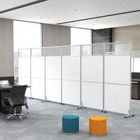 Paravents de bureau mobiles pliables, cloisons amovibles en MDF, barrières de prévention des épidémies de style chinois pour usine et atelier