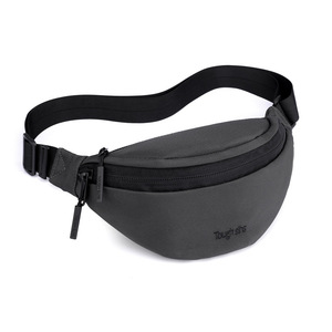 Sac banane de sport en toile de nylon imperméable avec logo personnalisé, motif brodé et imprimé, fermeture éclair, à porter en bandoulière, à la taille ou sur la poitrine - Product Image 4
