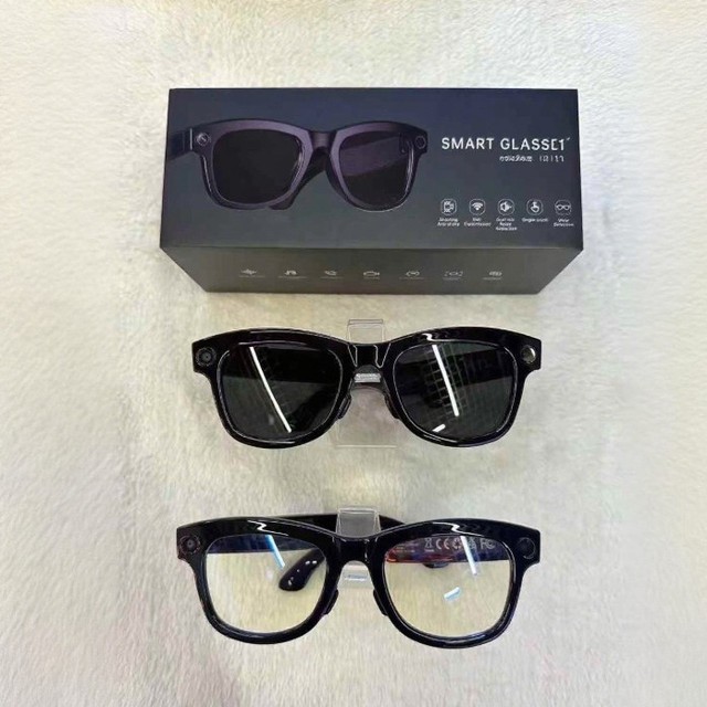 Android IOS Smart Glasses 500W 800W Pixel Smart Glasses AI Photo Translation Object Recognition for Call Music Wearable Headset