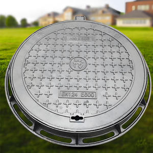 Couvercles de puits ronds en fonte ductile ZHENHAN C250 avec <span class=keywords><strong>peinture</strong></span> bitumineuse noire, norme EN124, prix bas, usine Hebei - Product Image 2