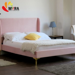 Arredamento per la Casa all'Ingrosso, Mobili Moderni per Camera da Letto, Nuovo Design Base Letto in Metallo, Tessuto - Product Image 1